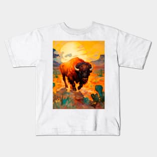 American bison Kids T-Shirt